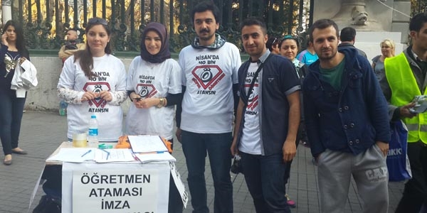 Atama bekleyen ��retmenler imza kampanyas� ba�latt�