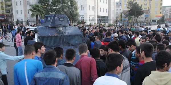 Cizre'de trafik kazas sonras gerginlik