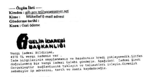 GİB uyardı; Bu e-postaya dikkat!