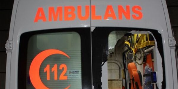 Ambulansa molotoflu sald�r�!