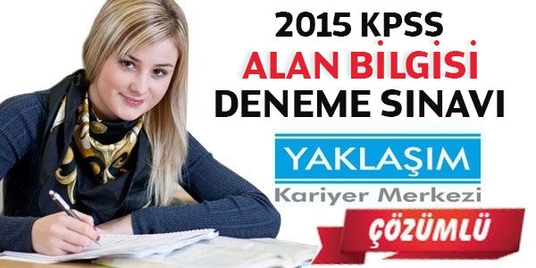 2015 KPSS alan bilgisi deneme snav