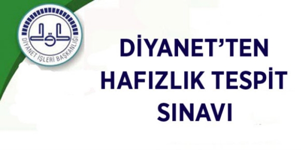 Diyanet 'Hafzlk Tespit Snav' at