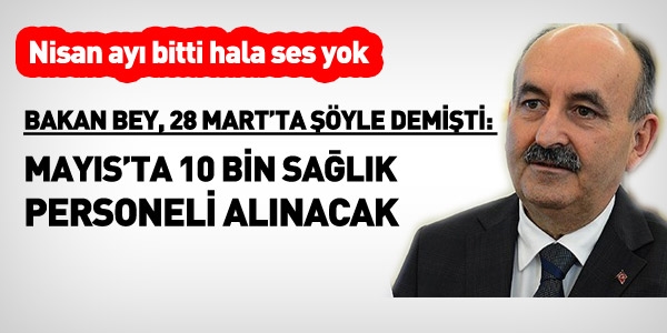 Sağlık personeli adayları açıklama bekliyor