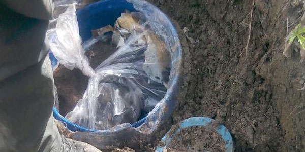 130 kilo el yapımı patlayıcı ele geçirildi