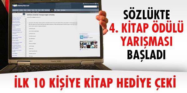 Sözlükte 4. kitap ödülü yarışması başladı