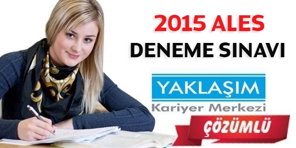 2015 ALES deneme sınavı