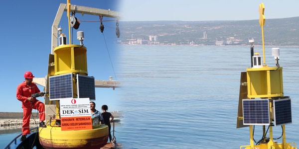 Meteorolojik verileri ölçebilecek şamandıra yapıldı