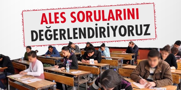 ALES sorularını değerlendiriyoruz