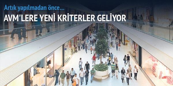 AVM'lere 'gelir kriteri' geliyor