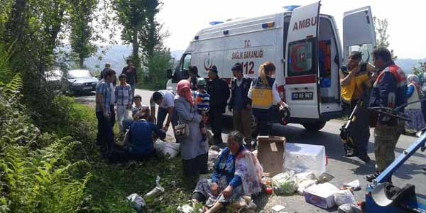 Ordu'da trafik kazası: 5 yaralı