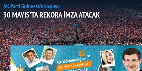 AK Parti Guinness rekoru için deneme yapacak