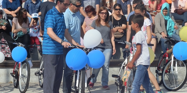 Çanakkale'de öğrencilere 250 bisiklet dağıtıldı