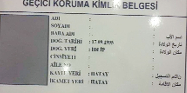 ��te bizim Suriyelilere verilen biyometrik kimlik