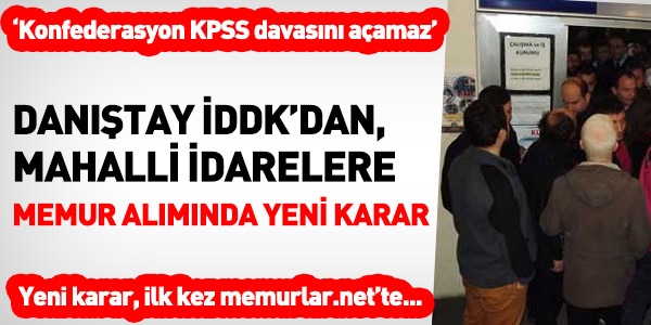 Belediyelere memur alımında yeni karar