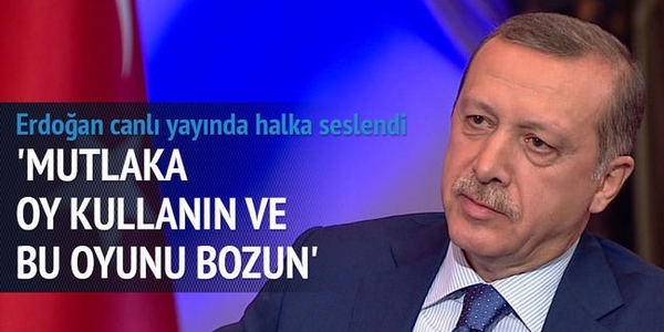 Erdoğan: Dolmabahçe yanlıştı, izleme komitesi olmaz