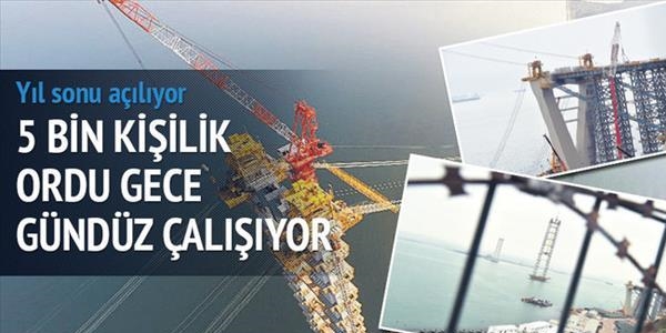 Dünyanın dördüncü büyük köprüsü yıl sonunda hazır