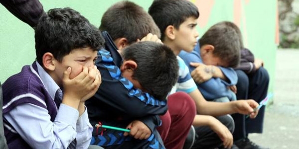 Yarışmada derece alamayan madenci çocukları ağladı