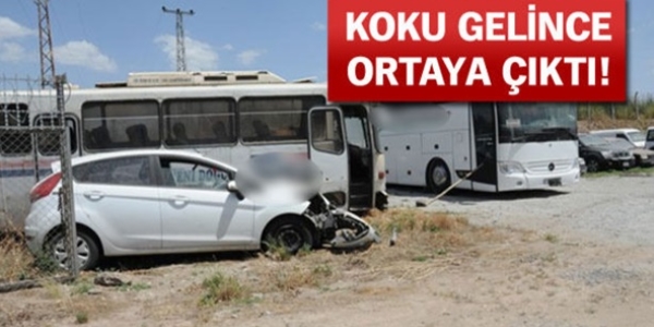 Kayıp şahsın cesedi, polisin otoparka çektiği otomobilden çıktı