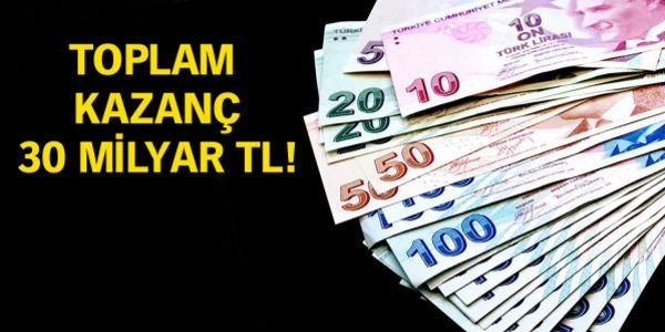 Doların yükselişi vatandaşa 30 milyar lira getirdi