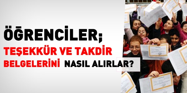 Takdir ve teşekkür hesaplama