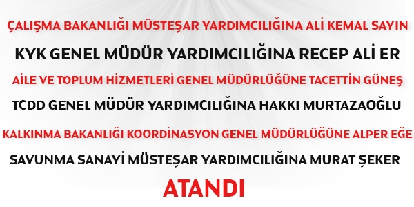 03/06/2015 tarihli atama kararları