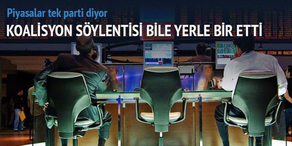 Koalisyon söylentisine bile tahammül yok