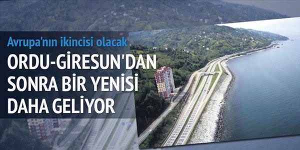Rize-Artvin havaalanına 100 milyon ton taş