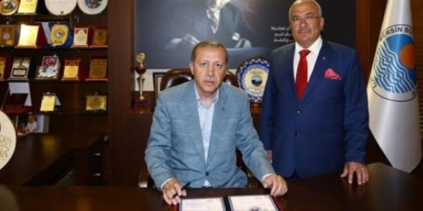 Erdoğan, mitinge gelmeyen Başkan'ı ziyaret etti