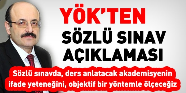 YÖK, ÖYP'de getirilen sözlü sınav için açıklama yaptı