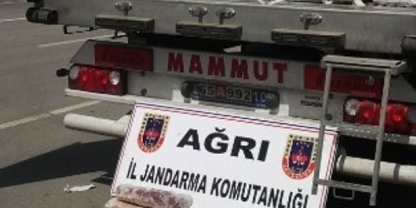 Ağrı'da 28 ton kaçak bufalo eti ele geçirildi
