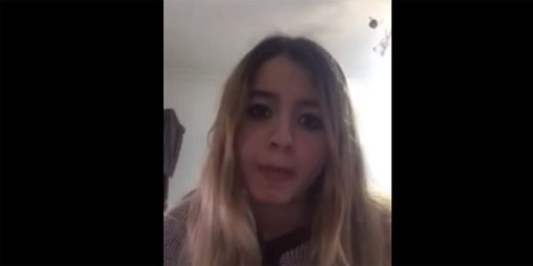 AK Partili genç kız, böyle ağladı/ Video