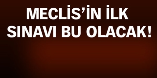 Meclis'in ilk sınavı başkanlık seçimi