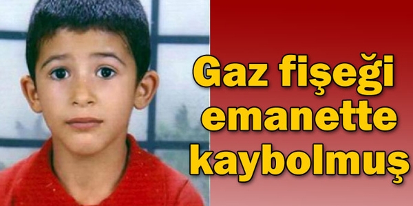 Gaz fişeği emanette kaybolmuş