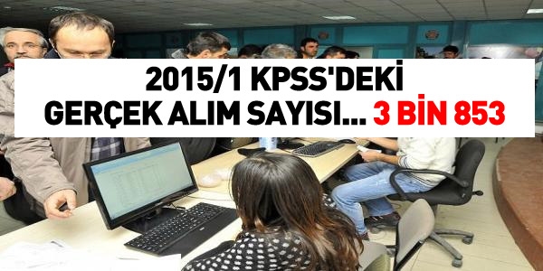 KPSS kadroları, çok çok az...