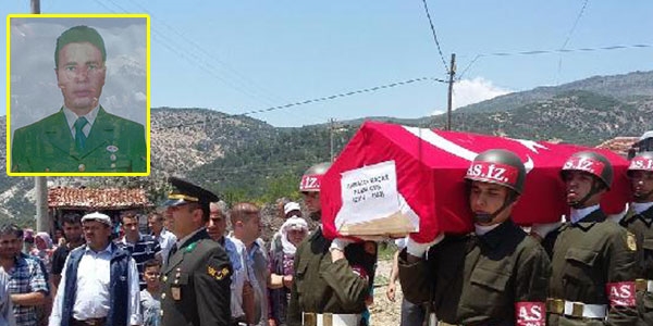 İntihar eden uzman çavuş, toprağa verildi
