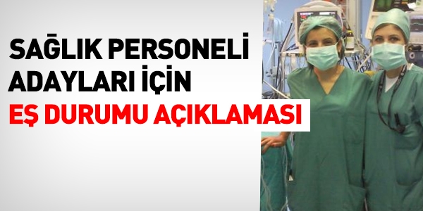 Eş durumundan nakil düşünen sağlık personeli adayları