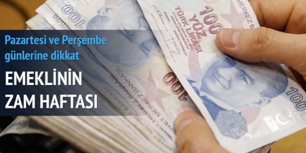 Emeklinin zam haftası