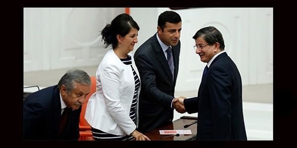 HDP heyeti yarn Davutolu ile grecek