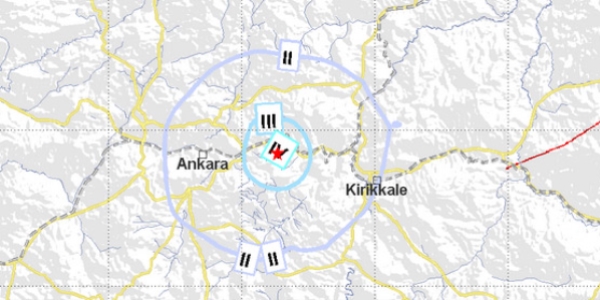 Ankara'da 3.3 iddetinde deprem oldu