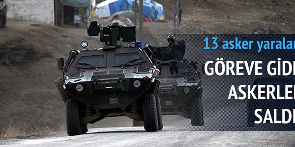 Şırnak'ta göreve giden askerlere saldırı