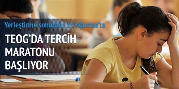 TEOG'da tercih maratonu başlıyor