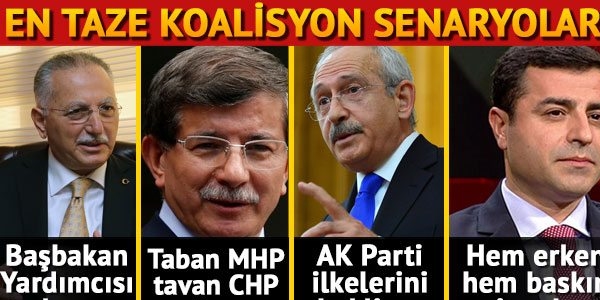 En taze koalisyon senaryoları