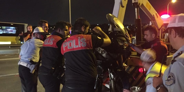 Beşiktaş'ta trafik kazası: 2 polis yaralı