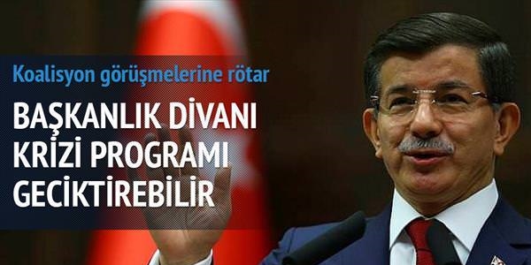 Başkanlık divanı krizi programı geciktirebilir