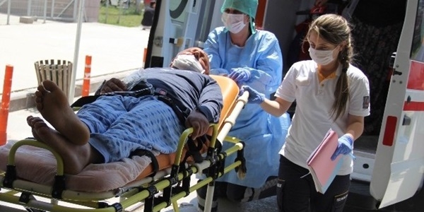 Amasya'da kenenin srd ifti hastanelik oldu