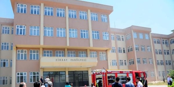 Ziraat Fak�ltesi'nde korkutan yang�n
