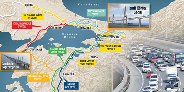 Bayram trafiine Marmara Ringi projesi