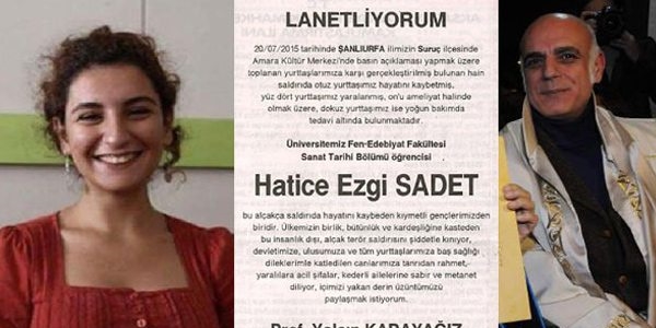 Rektör ölen öğrencisi için başsağlığı ilanı verdi