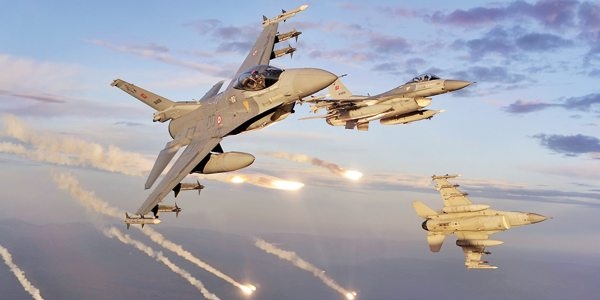 F-16'lar DAE ve PKK hedeflerini vurdu