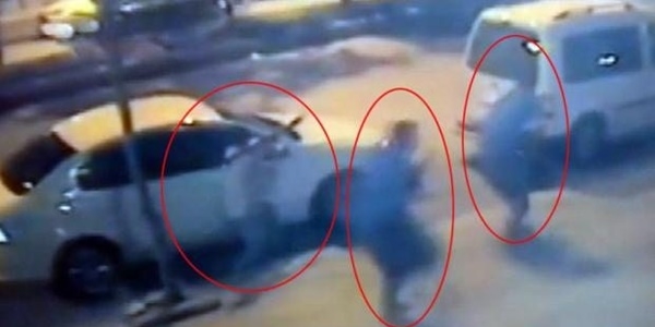Polis lojmanlarına yapılan saldırı güvenlik kamerasında